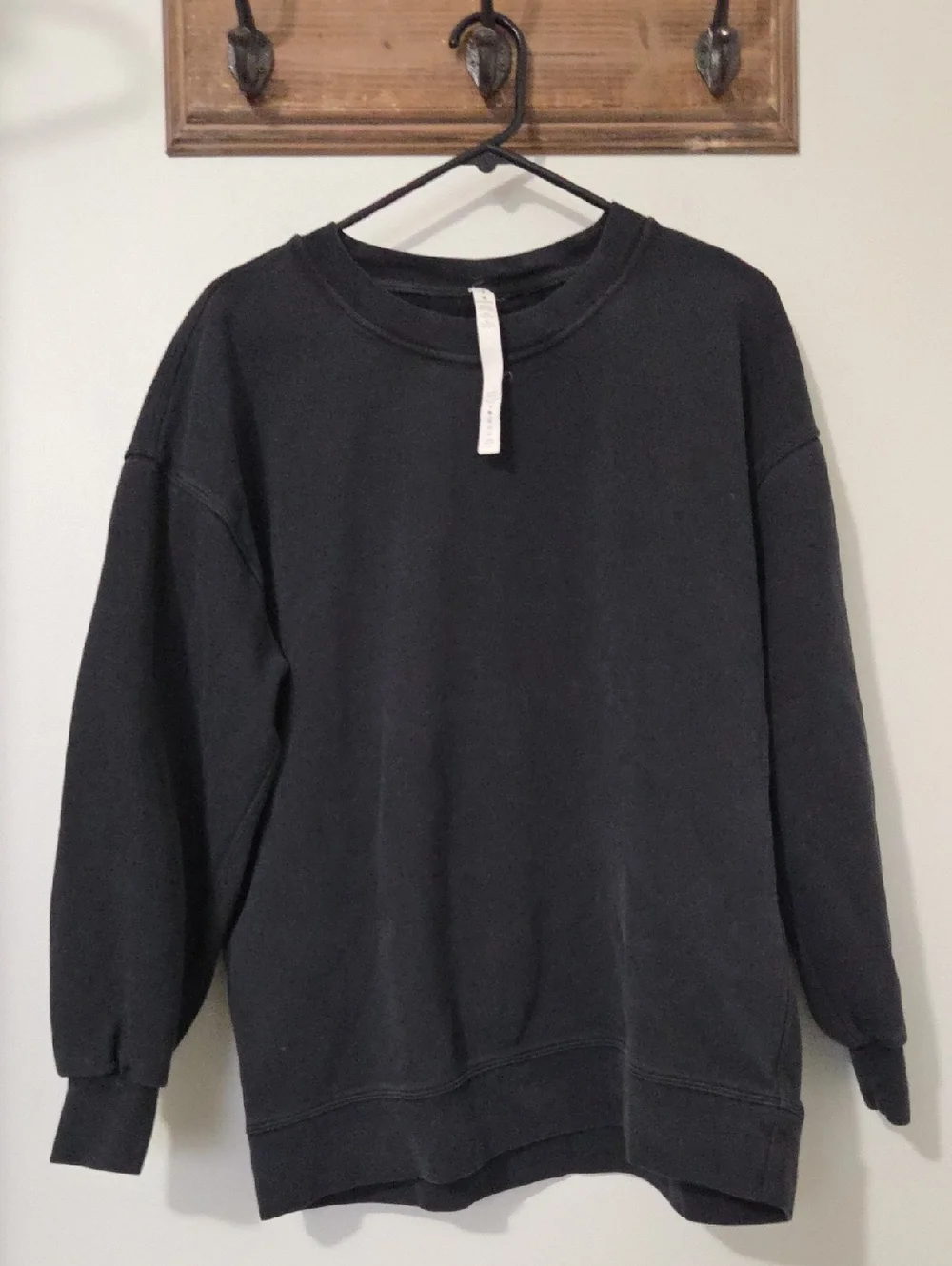 Lululemon Perfectly Oversized Crew Neck Sweatshirt Size 8 Black